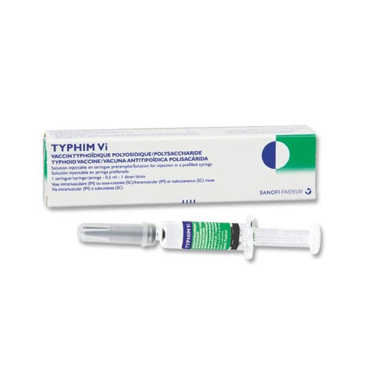 Vacunación con vacuna anti Fiebre Tifoidea (Typhim VI®)